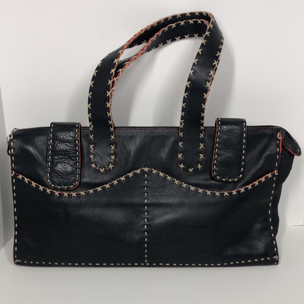 RD2 Large Whipstitch Leather Bag